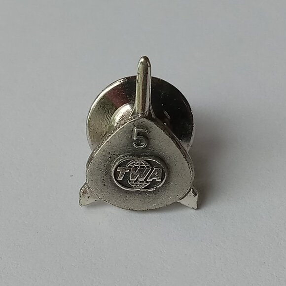 Vintage TWA Trans World Airlines Collectible 5 Years Service Pin - Picture 8 of 10
